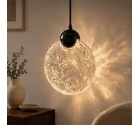 Chrasy E27 Métal Retro Suspension Luminaire Vintage Plafonniers Lustre Eclairage de Plafond Edison Culot E27 Noire Luminaires Plafonnier Suspension Luminaires Lampe