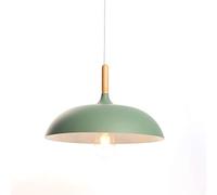 Chrasy Modern Metal Suspension Luminaire Industrielle Plafonnier Lustre E27 Edison Culot Abat-jour Eclairage de Plafond Plafonnier Lustre Suspensions Lumiere(Vert)