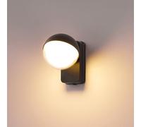 Chrasy Moderne de Lampe 18W Applique Murale LED Demi-Sphère Lèche-murs 3000K Blanc Chaud Intérieur/Extérieur Applique Murale LED pour Chambre à Coucher, Salon, Couloir