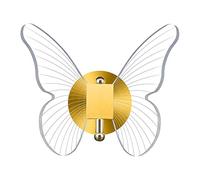 Chrasy Moderne de Lampe Applique Murale Forme de Papillon 10W Transparent Crylique Applique Murale Lampe Appareils d'éclairage Lumière à trois Couleurs Pour Chambre Maison Couloir Salon