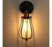 Chrasy Rétro Metal Murale Applique Luminaire Antique Murale Applique Cage Finition de Laiton Industriel Supensions Luminaire Plafonnier Lumiere Vintage Edison Lampe Douille E27