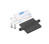 CHRCOED Plaque de montage ESC pour voiture Tamiya 1/10 RC TT-02, pièces de mise à niveau décoratives en fibre de carbone, support de contrôleur de vitesse électronique léger