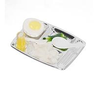 Chrees Assiette à Dîner pour Maison de Poupée, Jouet de Boisson Alimentaire, Modèle de Simulation Miniature Réaliste avec Un Design élégant, pour Accessoires de Bricolage, Cadeaux