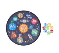 Chrees Astral Jeu de jeu de jeu de fléchettes pour enfants, jouet de balle de but auto-adhésif pour enfants pour les sports de plein air d'intérieur, avec matière plastique et peluche pour jeux