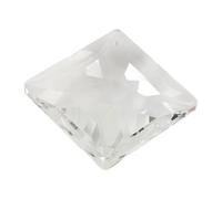 Chrees Attrape-soleil à prisme en cristal blanc à suspendre - Fabricant - Décoration d'intérieur - Prisme à facettes - Pour fenêtre, jardin, véranda, arbre, rétroviseur de voiture (transparent)