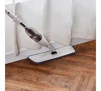 Chrees Balai Pulvérisateur d'eau, Flacon Pulvérisateur Rechargeable avec Conception Légère pour Un Nettoyage Facile des Sols, avec Pulvérisation Fine pour Sols en Bois stratifié en (Blanche)