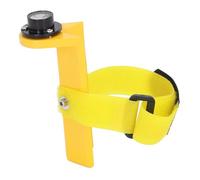 Chrees Barre de nivellement réglable, horizontale, portable, en aluminium, avec bulle et couvercle de protection pour barres rondes et carrées de 1 à 1,25 pouces