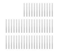 Chrees Bâtonnets de Popsicle en Acrylique, Bâtonnets de Gâteau Réutilisables pour Glaces à Faire Soi-même, avec Film Protecteur pour Cadeaux de Fête D'enfants 50 Pièces (Miroir argent)