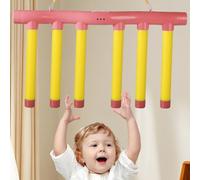 Chrees Bâtons réfléchissants, jeu de défi, 8 bâtons tombants avec télécommande, 3 vitesses réglables, jouet de coordination œil-main pour adultes (rose)