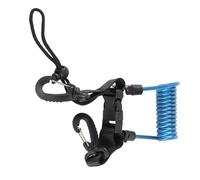 Chrees Bobine à libération rapide Lanyard, plongée avec crochet, lumières de plongée, caméras pour femmes sous-marines, tuba, raccords de poignée M4, fil d'acier, plastique, toile (bleu)