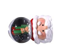 Chrees Boule à Neige de Noël, Veilleuse Décorative en Verre de Résine, Ornement de Maison avec éclairage coloré pour Cadeau de Vacances (Présente)