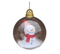 Chrees Boule de Noël gonflable LED géante de 60 cm avec télécommande et changement de couleur pour extérieur, cour, pelouse, véranda