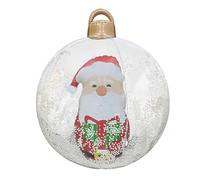 Chrees Boule de Noël gonflable LED géante de 60 cm avec télécommande et changement de couleur pour extérieur, cour, pelouse, véranda