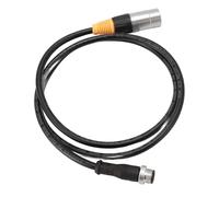 Chrees Câble Ethernet RJ45 M12 5 Broches Mâle vers Cordon de Brassage blindé RJ45 Intégrité du Signal Améliorée Branchement et Débranchement Faciles pour des Conditions Difficiles PVC 42,52 Pouces