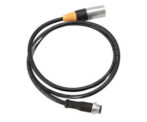 Chrees Câble Ethernet RJ45 M12 5 Broches Mâle vers Cordon de Brassage blindé RJ45 Intégrité du Signal Améliorée Branchement et Débranchement Faciles pour des Conditions Difficiles PVC 42,52 Pouces