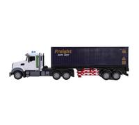 Chrees Camion Conteneur électrique télécommandé, Véhicule de Transport Double Couche, Jouet avec Lumière et Musique, pour Enfants de 3 Ans et Plus