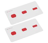 Chrees Cartes de Formation sur Le Strabisme, Paquet de 2, Papier Enduit | pour L'exercice Oculaire Binoculaire, Facile à Tenir 5,51 X 2,76 Pouces, Conception Latérale Rouge Bleu, adapté à