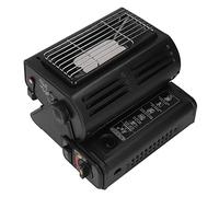 Chrees Chauffage à Gaz de Type Carte, Chauffage Extérieur Portable à Double Prise de Gaz avec Température Réglable et Soupape de sécurité, pour le Camping, la Pêche, le