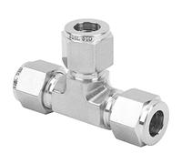 Chrees Connecteur de Virole de Compression en Acier Inoxydable, Fonction Durable pour le Raffinage du Pétrole, L'industrie Chimique, 1 X Connecteur de Virole de Compression (Ф10)