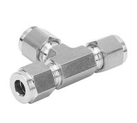 Chrees Connecteur de Virole de Compression en Acier Inoxydable, Fonction Durable pour le Raffinage du Pétrole, L'industrie Chimique, 1 X Connecteur de Virole de Compression (F6)