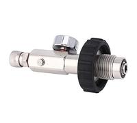 Chrees Connecteur Rapide Gonflable en Cuivre CO2, Joint Gonflable avec Poignée en Plastique, Manomètre de 30 Mégabars pour Réservoirs d'eau, Systèmes de Gonflage de Cylindres