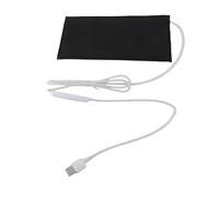 Chrees Coussin Chauffant Lavable Régulateur de Température Alimentation USB pour la Chaleur du Corps Résidence pour Animaux de Compagnie 5V PVC (10x20cm)