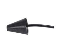 Chrees Détecteur de Fuite de Cône de Fumée, Adaptateur Universel de Cône en Silicone pour Testeur de Fuite EVAP Automobile, avec Joint étanche pour Systèmes D'échappement D'admission