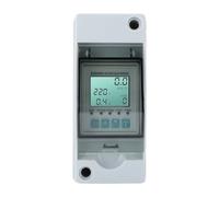 Chrees Disjoncteur Intelligent avec Boîte de Distribution Miniature monophasé Montage sur Rail Din Réenclenchement Automatique Protecteur de Sous-tension Compteur D'énergie