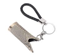 Chrees Étui à briquet, 8 cm de long, gravure vintage, en métal, étui à briquet pour le bar de voyage (bronze)