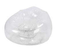 Chrees Fauteuil gonflable en PVC transparent - Économie d'espace ergonomique - Offre un véritable confort pour lire, regarder des films ou simplement écouter (argent)
