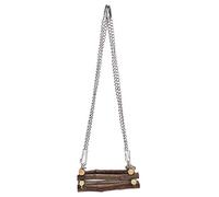 Chrees Hamac en Bois pour Hamster, Jouet à Mâcher, Bois de Pommier Rafraîchissant, Petit Accessoire de Cage pour Animaux de Compagnie avec Assemblage Facile pour Hamsters, Gerbill