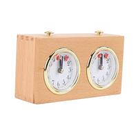 Chrees Horloge D'échecs Mécanique Analogique de Style Rétro en Bois, avec Mécanisme à Remontoir, pour la Compétition et L'entraînement aux échecs Chinois (Weiqi).