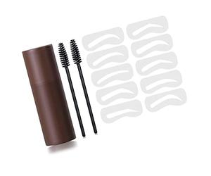 Chrees Kit de tampons à sourcils résistants à l'eau, à la transpiration, poudre de maquillage durable, kit de moulage rapide pour les débutants, petite amie idéale, taille portable pour les voyages
