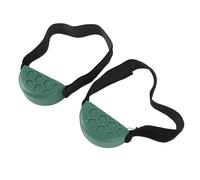 Chrees Lot de 2 couvre-orteils de chaussures pour enfants, crochet et boucle réglables antidérapants pour chaussures de sport, en nylon et silicone robuste (vert)