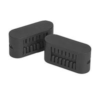 Chrees Lot de 2 inserts de planche de surf, base de montage en plastique pour planche de surf, planche à pagaie de sauvetage, avec poignée à vis (noir)