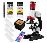 Chrees Microscope d'échantillons pour enfants - 24 x 19 x 9 cm - Jouet éducatif pour l'école à la maison, l'éducation des sciences - Microscope monoculaire biologique