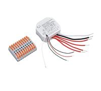 Chrees Module de Commutateur de Rideau Intelligent WiFi à 2 Voies pour Contrôle Intelligent, Maison Automatique à Monter Soi-même, Matériau PVC