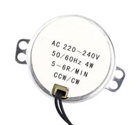 Chrees Moteur à Engrenages Synchrone 220-240 V AC, Efficace et Fiable pour les Applications Rotatives, Moteur Synchrone pour Petits Espaces (5-6 tours)