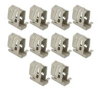 Chrees Paquet de 10 Pinces de Montage sur Rail Solaire Supports de Montage pour Panneaux Solaires Boucle D'installation Solaire avec Assemblage Rapide Protection Contre la Foudre pour