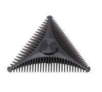 Chrees Peigne à Barbe, Peigne à Moustache Triangulaire avec Base Rotative Flexible pour Hommes, à Moustache Antistatique pour un Coiffage et un Toilettage en Douceur