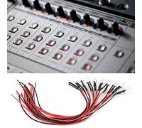 Chrees Perles de Lampe LED Chromatiques de 8 Mm pour Fournitures Industrielles, Accessoire de Voyant Lumineux Durable pour les Professionnels de L'électronique, 50 Pièces de Plomb 12 V 20 Cm 26 AWG