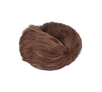 Chrees Perruque courte marron pour homme - Perruque synthétique complète confortable pour costume de fête d'Halloween