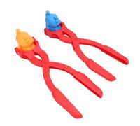 Chrees Pince à Boules de Neige, Lot de 2 Outils en Plastique avec Poignée Antidérapante pour les Batailles de Boules de Neige Hivernales et les Jeux de Sable et de Boue en extérie