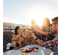 Chrees Plateau Alimentaire en Bois, Plateau de Service de Forme Unique pour les Collations au Fromage et les Fruits avec un Design Efficace, Réchauffement Parfait de la Maison pour (#1)