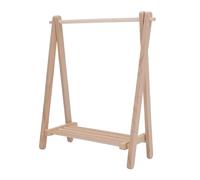 Chrees Porte-manteau pour maison de poupée 1:12, porte-manteau miniature avec support de plancher en bois pour vêtements de poupée, avec design indépendant pour accessoires pour Ca