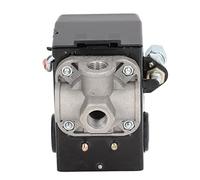 Chrees Pressostat de Compresseur D'air Interrupteur de Commande Durable à 4 Ports avec Levier Métallique Marche/arrêt pour Petits Compresseurs D'air Matériau: ABS
