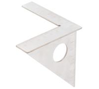 Chrees Règle d'angle de menuisier, règle de travail du bois 3D pour 45 90 degrés marquage d'angle avec construction en acier inoxydable, pour le travail du bois mesures de travail des métaux