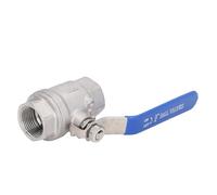 Chrees Robinet à boisseau sphérique 3/4", filetage intérieur en acier inoxydable 316, vanne de raccordement manuel complet avec faible résistance aux fluides, pour eau, , gaz, vapeur