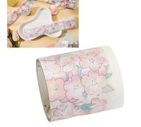 Chrees Ruban adhésif pour scrapbooking avec motif floral, design élégant pour projets ou journaux, rouleau unique en papier japonais pour les amateurs de bricolage et les artistes