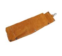 Chrees Sac de fer à souder en cuir, ignifuge, coutures durables, crochets de suspension, 11 rivets renforcés, excellent matériau PU avec design léger pour une utilisation quotidienne